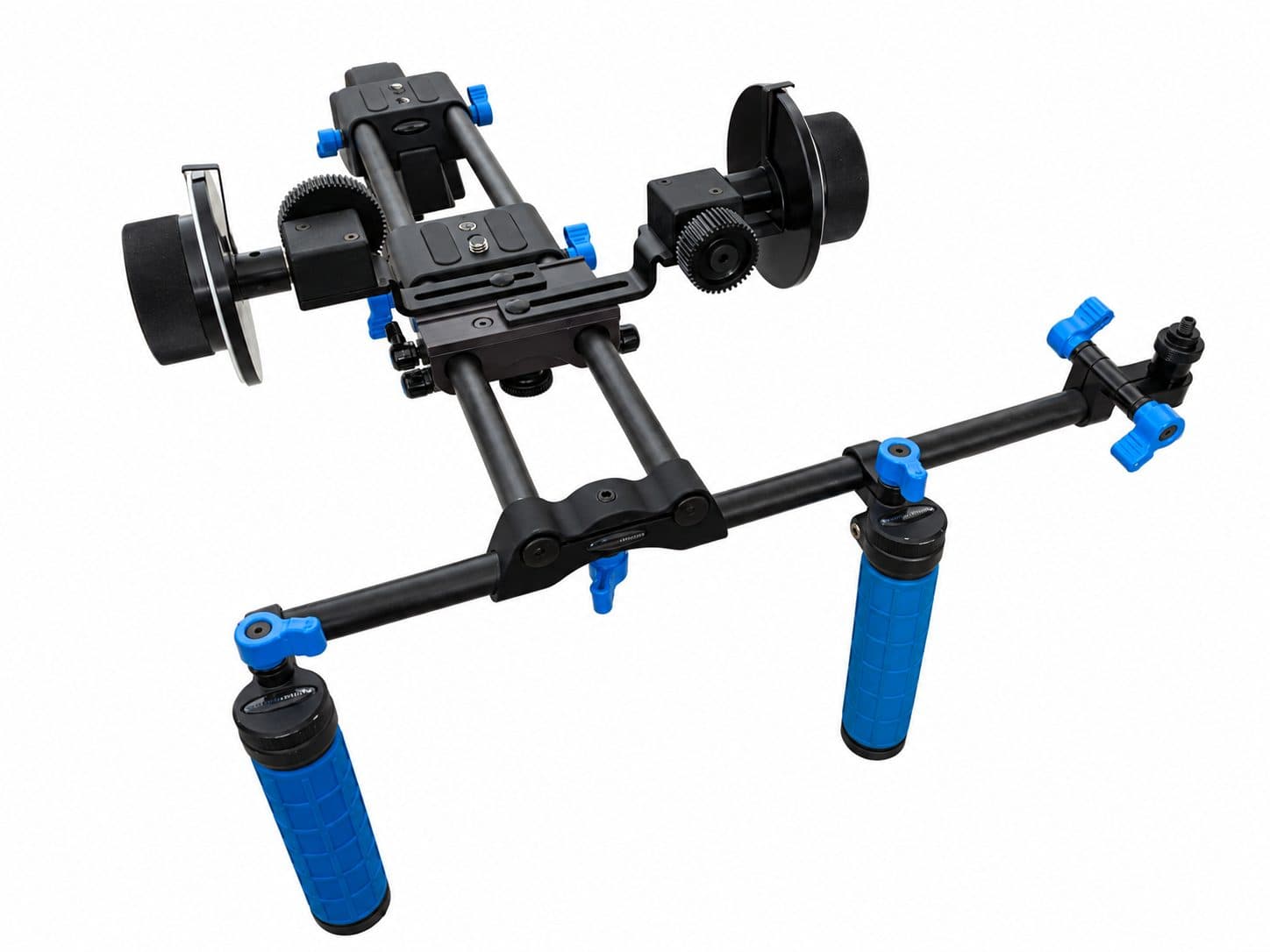 Redrock Micro Shoulder Rig + 2 Follow Focus Units – 15mm Rails & Dual Handgrips
