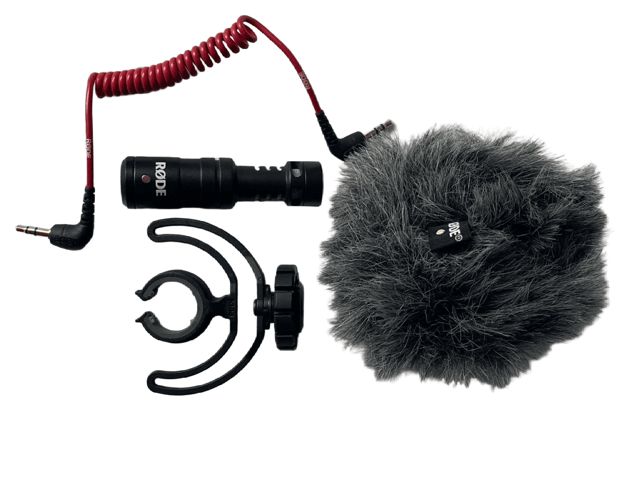 RØDE VideoMicro Camera Microphone Kit – Furry Windshield, Shock Mount & Cable – photo 2