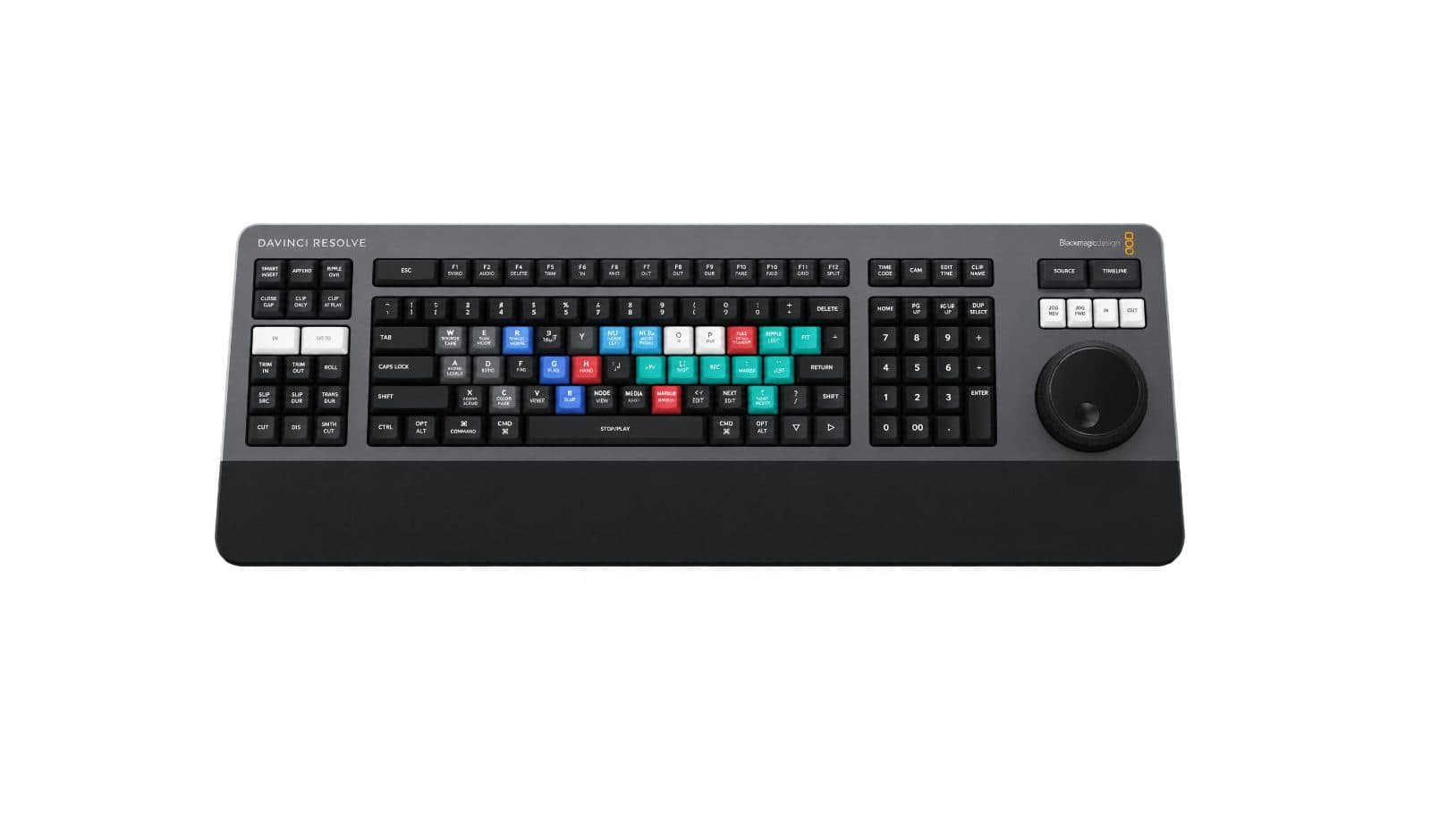 Blackmagic DaVinci Resolve Editor Keyboard – Video Editing Keyboard with Search Dial
