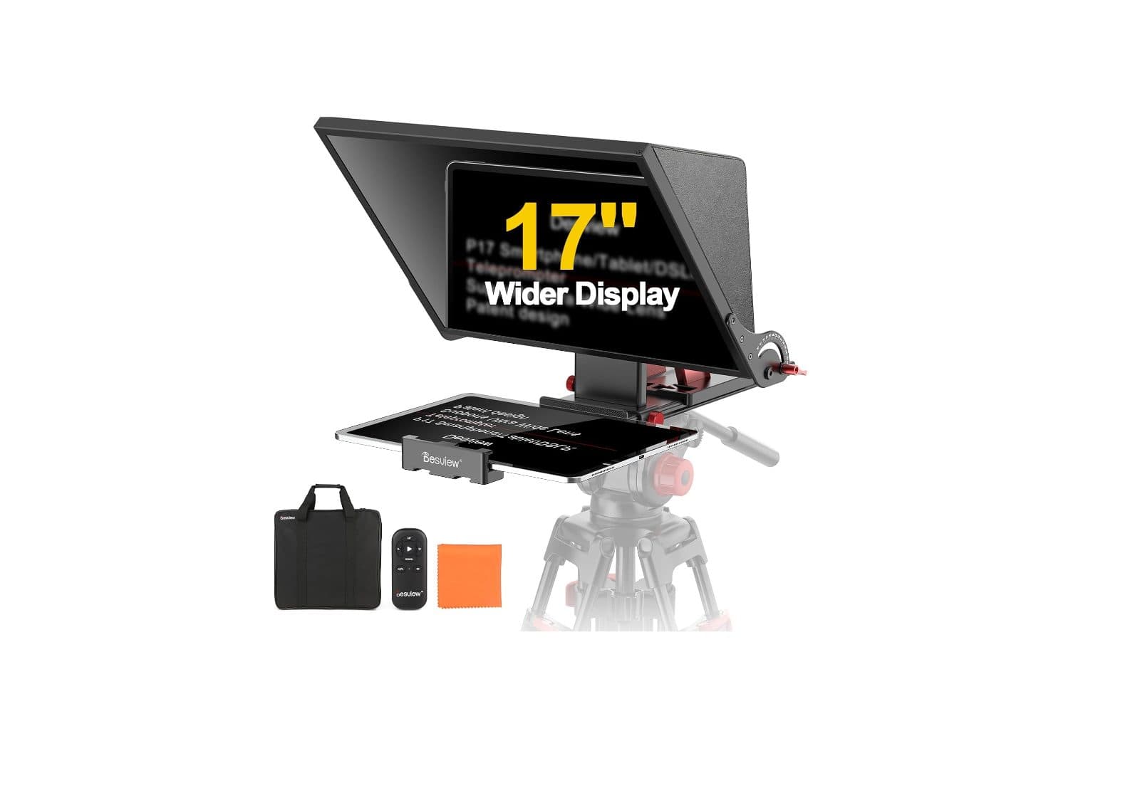 Desview P17 17" Teleprompter for DSLR, Mirrorless & Video Cameras