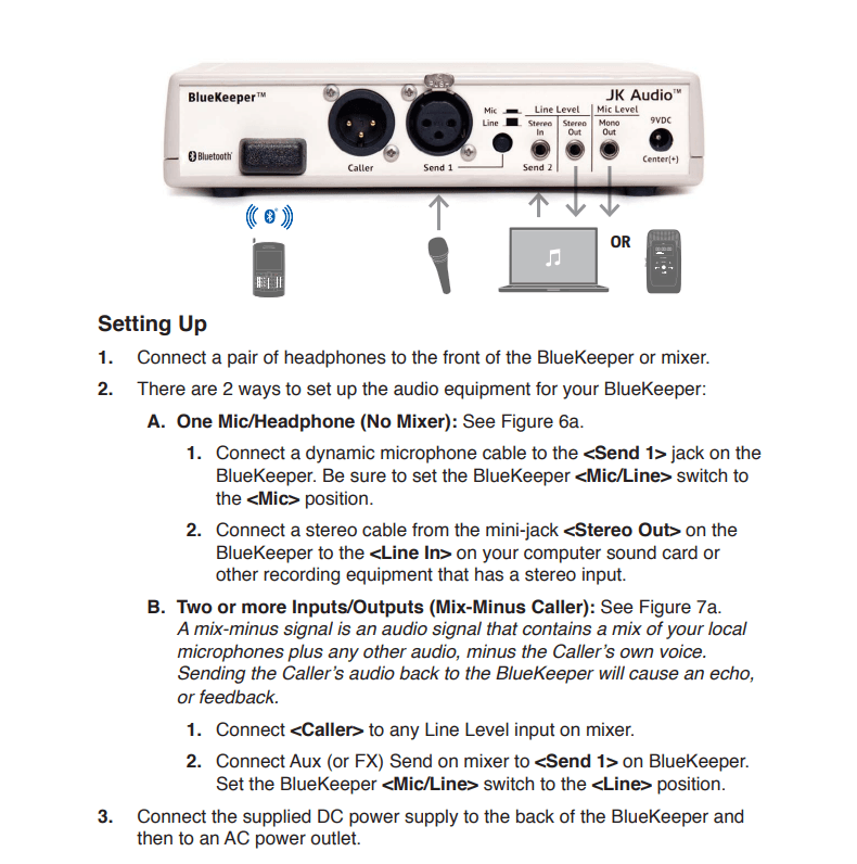 JK Audio BlueKeeper – Bluetooth Phone Interview & Podcast Interface – photo 4
