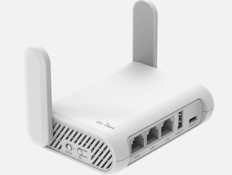 GL.iNet Opal AC1200 Portable Wi-Fi Router Kit + 20,000mAh Power Bank