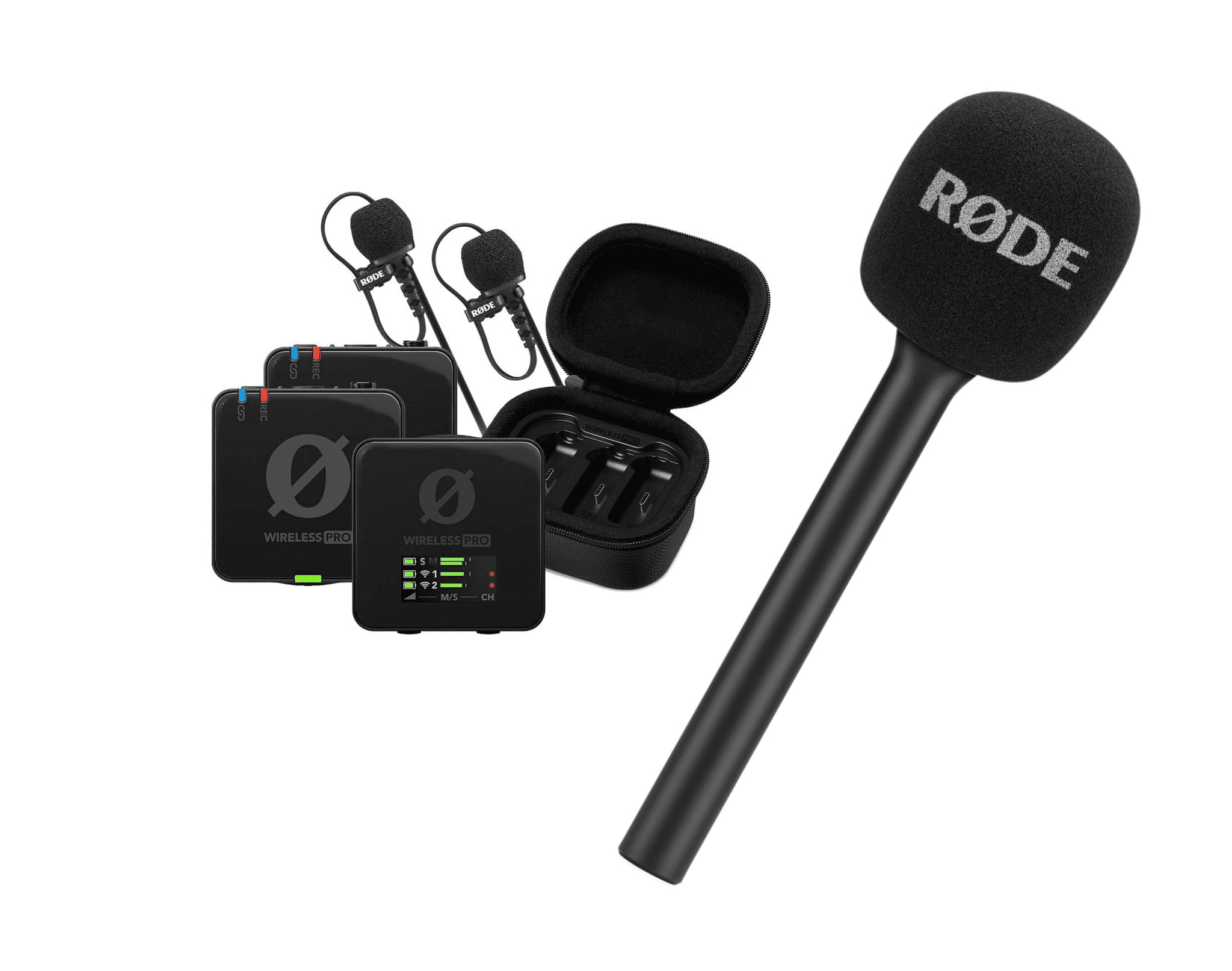 RØDE Wireless PRO + Interview GO | Dual Wireless Microphone Kit