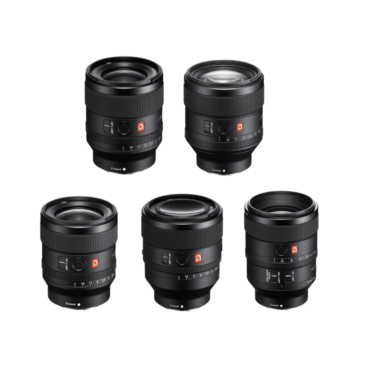 Sony FE G Master 5-Way Lens Set