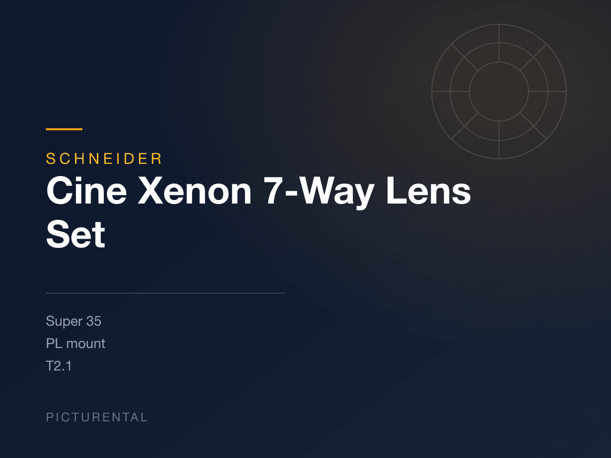 Schneider Cine Xenon 7-Way Lens Set