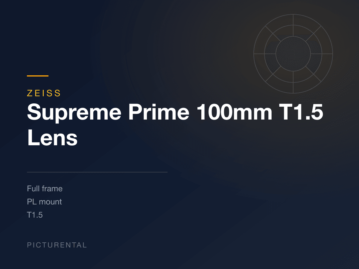 Zeiss Supreme Prime 100mm T1.5 Lens