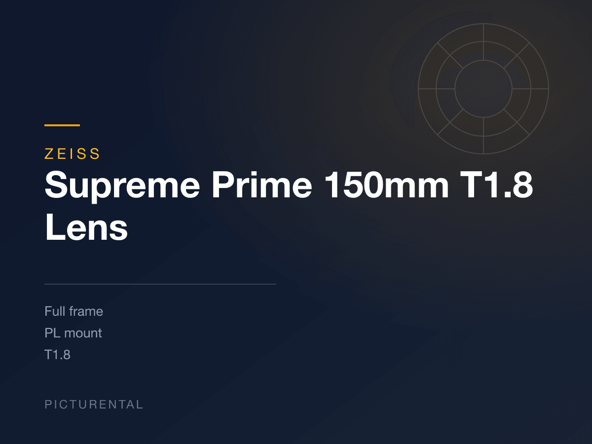 Zeiss Supreme Prime 150mm T1.8 Lens